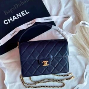 Buy Chanel Flap Bag With Top Handle Mini Caviar Quilted |Bags Dubai - Luxury Master Copy Dubai